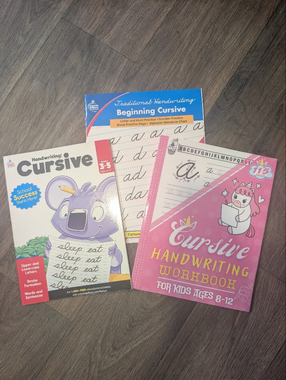 Cursive Handwriting Penmanship Instruction Workbooks Bundle